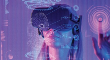 imagen mujer con gafas 3d